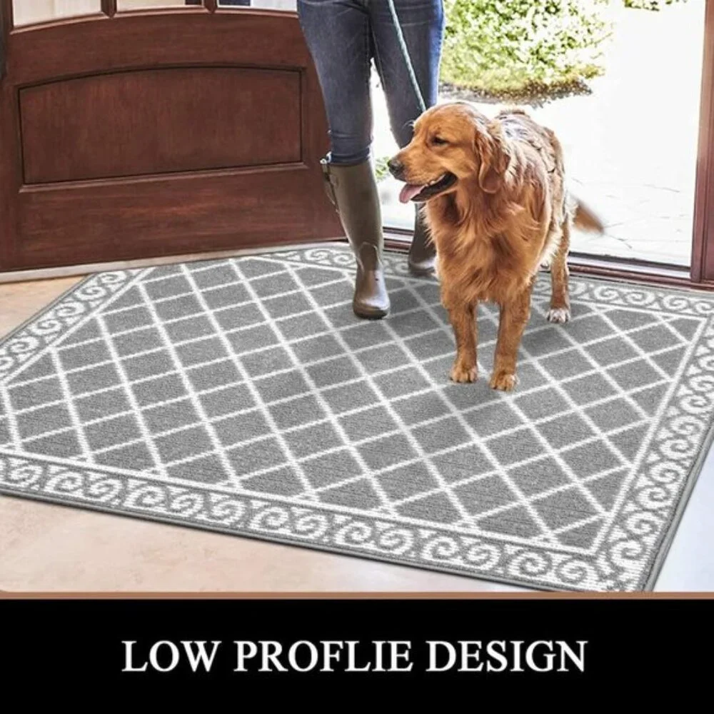 New 32x48In Indoor Door Mat, Non-Slip, Washable Dirt Trapper for Entryway, Home